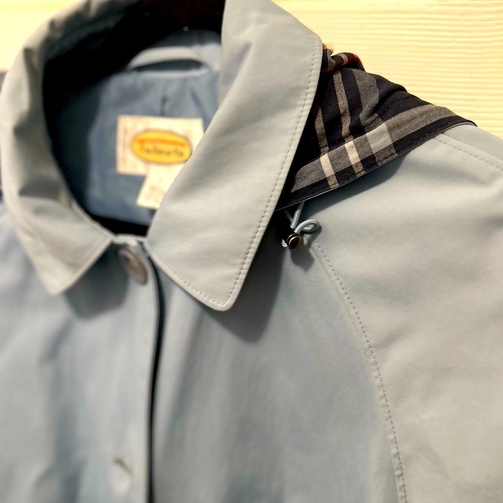 Talbots Light Blue Trench/Rain Coat